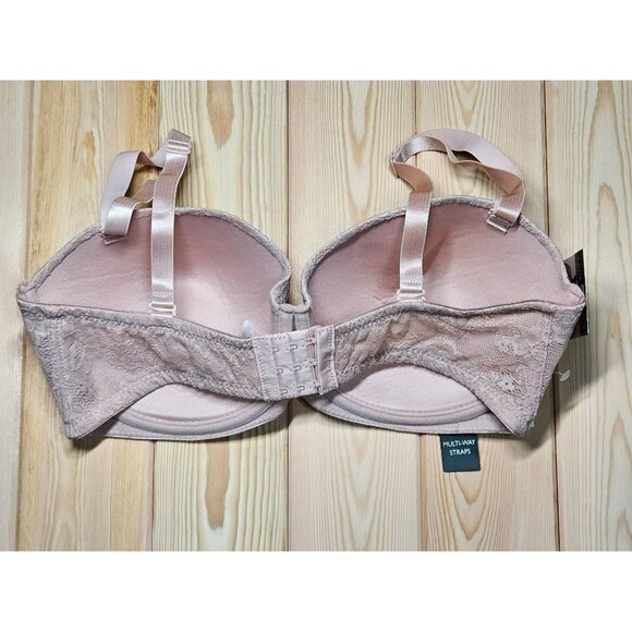 Laura Ashley Multi-Way Convertible Lace Bra 40D Pink NWT - Picture 2 of 6